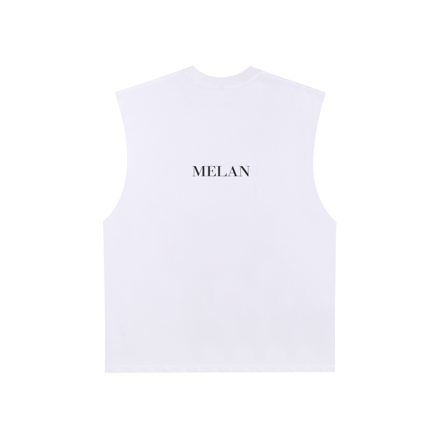 Raw Edge Cotton Tank Top