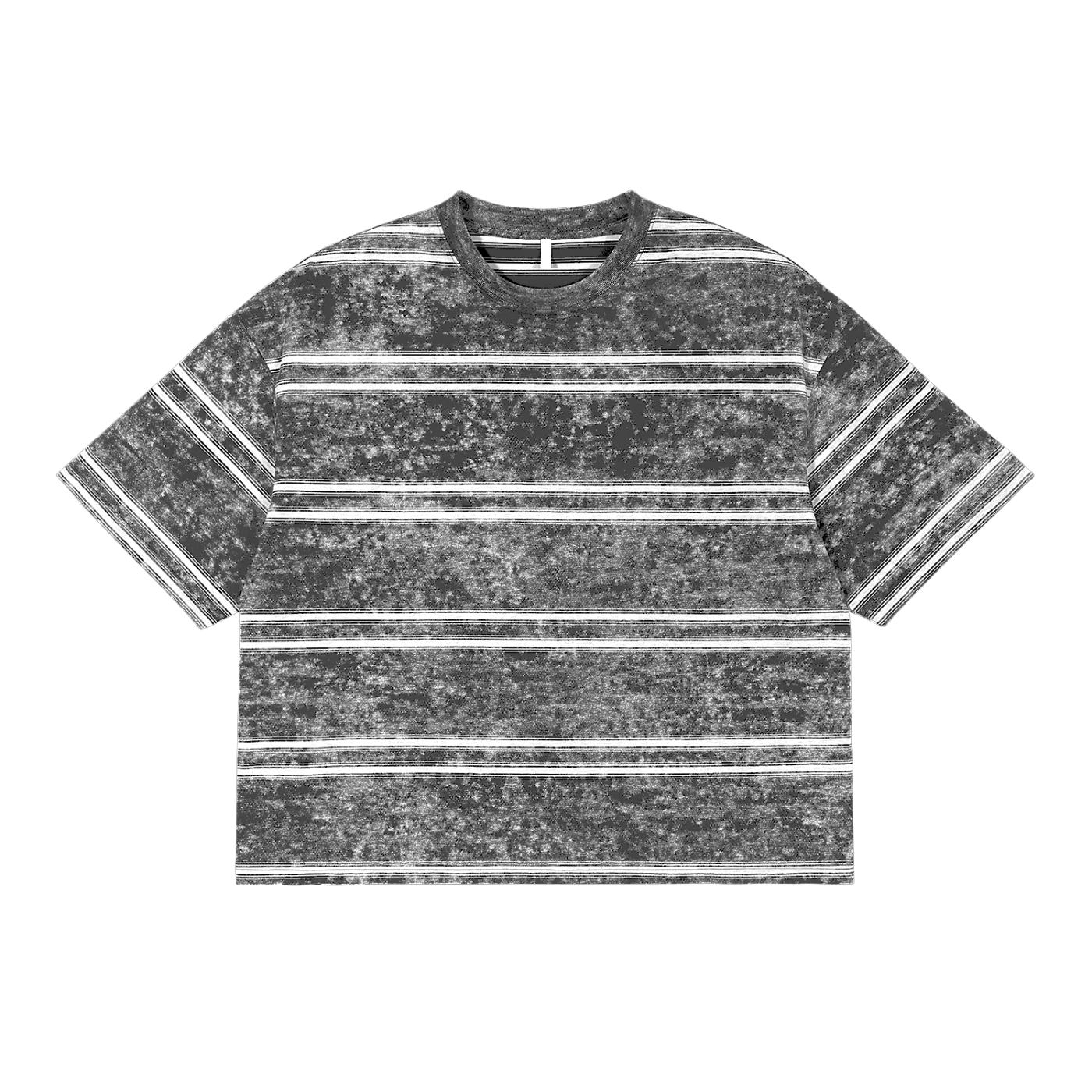 Snow Washed Stripe Boxy T-shirt